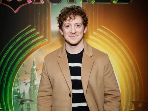 NEW YORK, NEW YORK - DECEMBER 03: Ethan Slater attends as Universal Pictures presents special New York City WICKED Screening at Metrograph on December 03, 2024 in New York City. (Photo by Santiago Felipe/Getty Images for Universal Pictures)